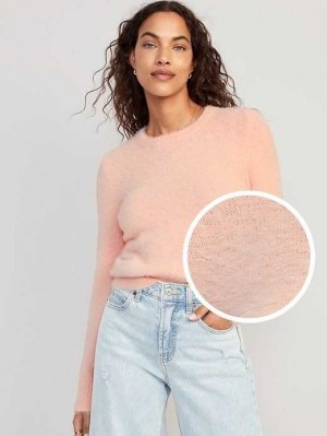 Cardigan Old Navy Eyelash Pull Femme Rose | 928-VYOBMI