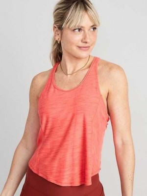 Haut Running Old Navy Breathe ON Cropped Racerback Tank Top Femme Carnival | 472-XCYFNP