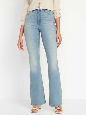 Jean Old Navy High-Waisted Wow Flare Jeans Femme Lavage Clair | 820-MUXFEA