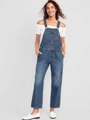 Jean Old Navy Slouchy Droit Jean Overalls Femme Myrtle | 382-ADQNWL