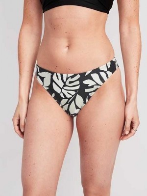 Maillots De Bain Old Navy High-Waisted Classiche Bikini Swim Bottoms Femme Noir Blanche | 598-FISJPL