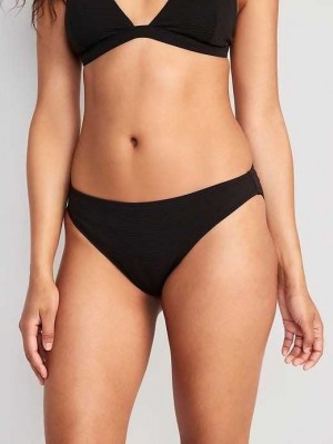 Maillots De Bain Old Navy Pucker Classiche Bikini Swim Bottoms Femme Noir | 763-JCGHAZ