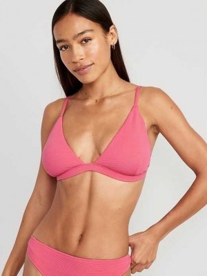 Maillots De Bain Old Navy Pucker Triangle Bikini Swim Top Femme Daylily | 647-MSDROT