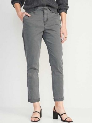 Pantalons Old Navy High-Waisted OGC Chino Pants Femme Panther | 803-CUYAFL