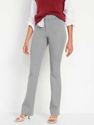 Pantalons Old Navy High-Waisted Pixie Flare Pants Femme Grise Clair | 179-TZLVGP