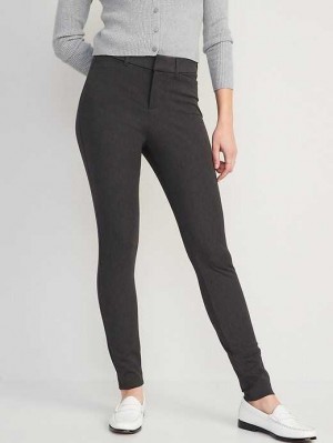 Pantalons Old Navy High-Waisted Pixie Mince Pants Femme Grise Foncé | 401-WPOBIT