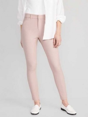 Pantalons Old Navy High-Waisted Pixie Mince Ankle Pants Femme Rose | 930-IFVLDE