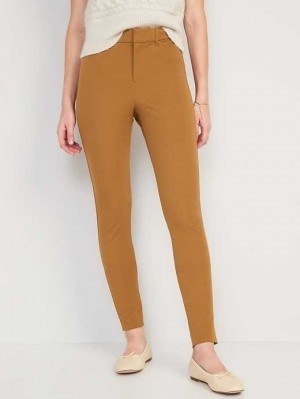 Pantalons Old Navy High-Waisted Pixie Mince Pants Femme Bourbon | 049-OBYXER