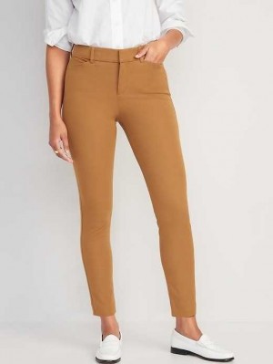 Pantalons Old Navy High-Waisted Pixie Mince Ankle Pants Femme Bourbon | 018-GAZHUB