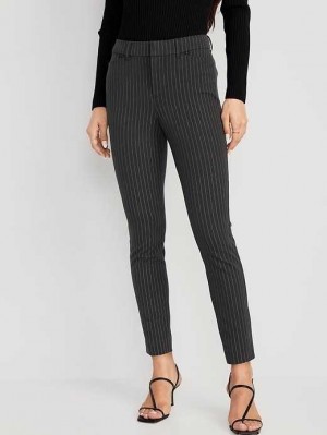 Pantalons Old Navy High-Waisted Pixie Mince Ankle Pants Femme Grise | 892-QOZASP
