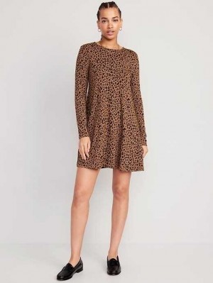 Peignoir Old Navy Long-Sleeve Jersey-Knit Mini Swing Robe Femme Wild Spots | 416-OKWJVA