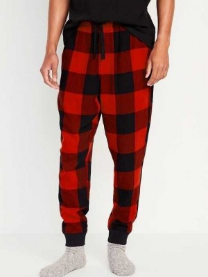 Pyjamas Old Navy Flannel Jogger Pajama Pants Homme Rouge | 794-PNLJAZ