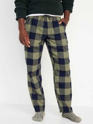 Pyjamas Old Navy Matching Flannel Pajama Pants Homme Vert | 085-EXFCPJ