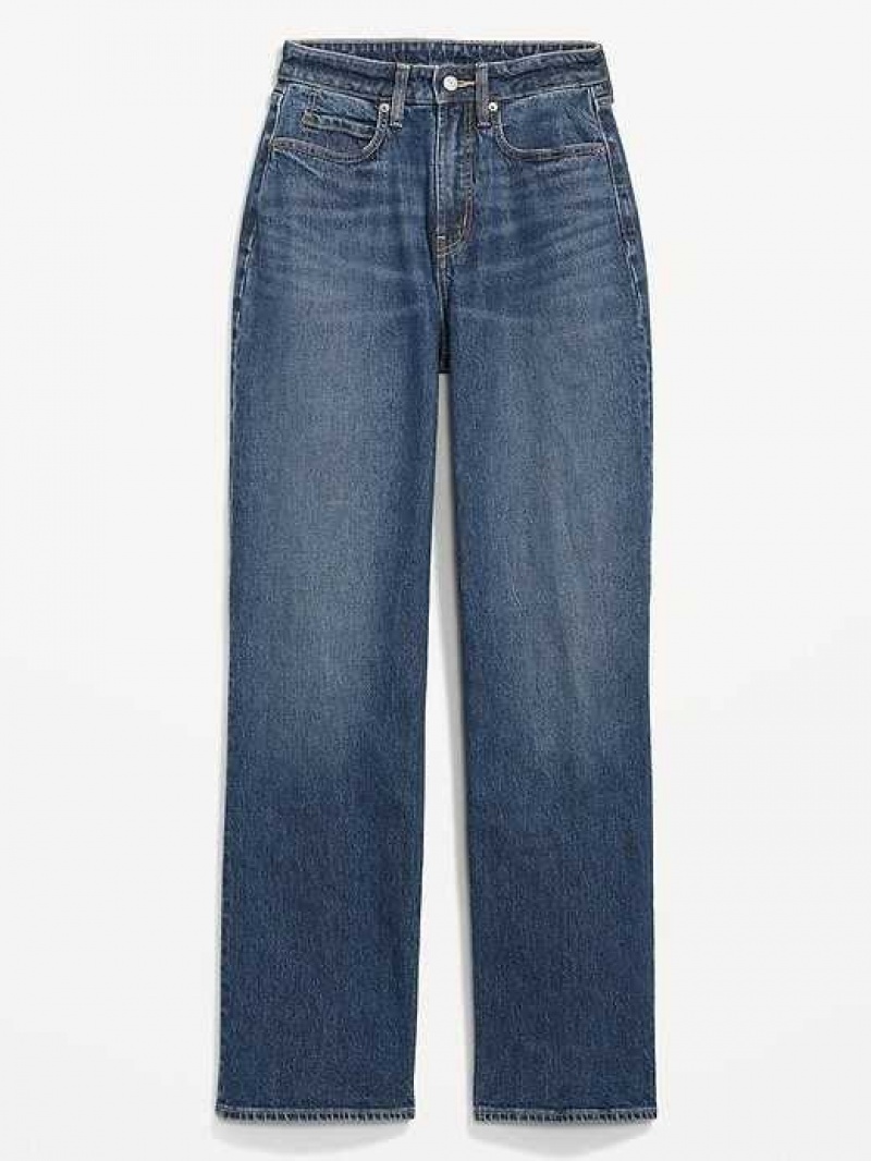 Jean Old Navy Curvy Extra High-Waisted Larges-Leg Jeans Femme Multicolore | 504-FQUSAG