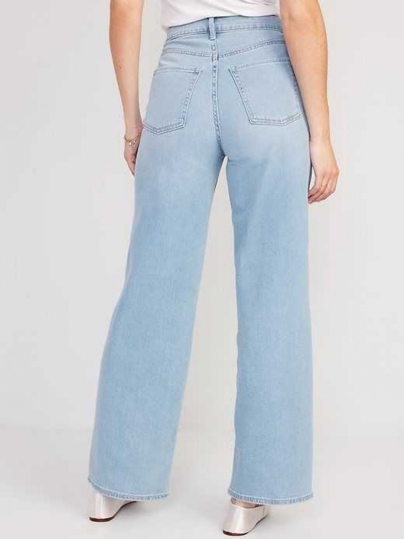 Jean Old Navy High-Waisted Wow Larges-Leg Jeans Femme Nova | 027-YTLGMQ