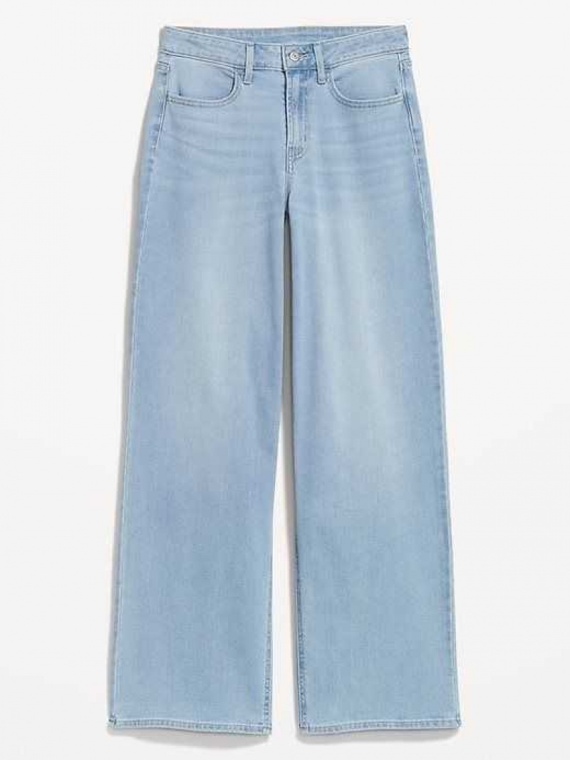 Jean Old Navy High-Waisted Wow Larges-Leg Jeans Femme Nova | 027-YTLGMQ