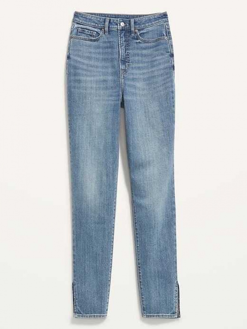 Jean Old Navy Higher High-Waisted O.G. Droit Side-Slit Ankle Jeans Femme Courtney | 960-GBPOHD