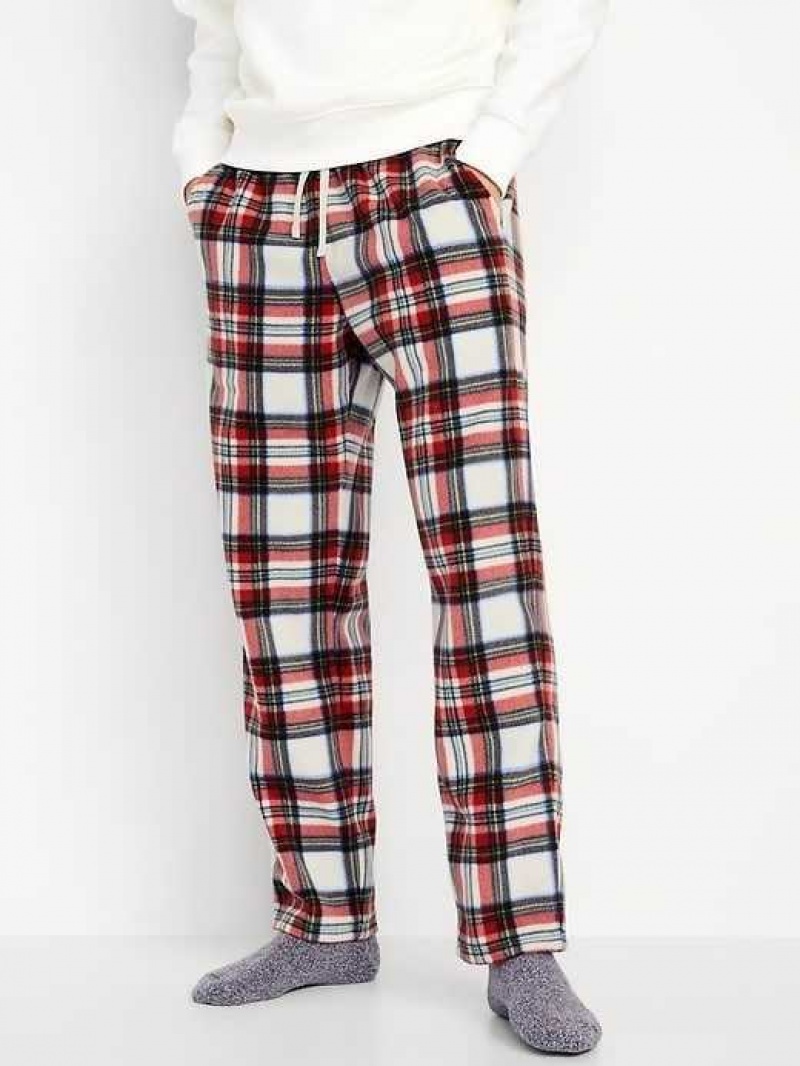 Pyjamas Old Navy Micro Fleece Pajama Pants Homme Blanche | 738-CEQRMI